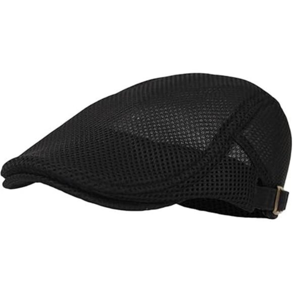 Ivy Cap Straw Weave Linen-Like Cotton Cabbie Newsboy Hat - Picture 7 of 7